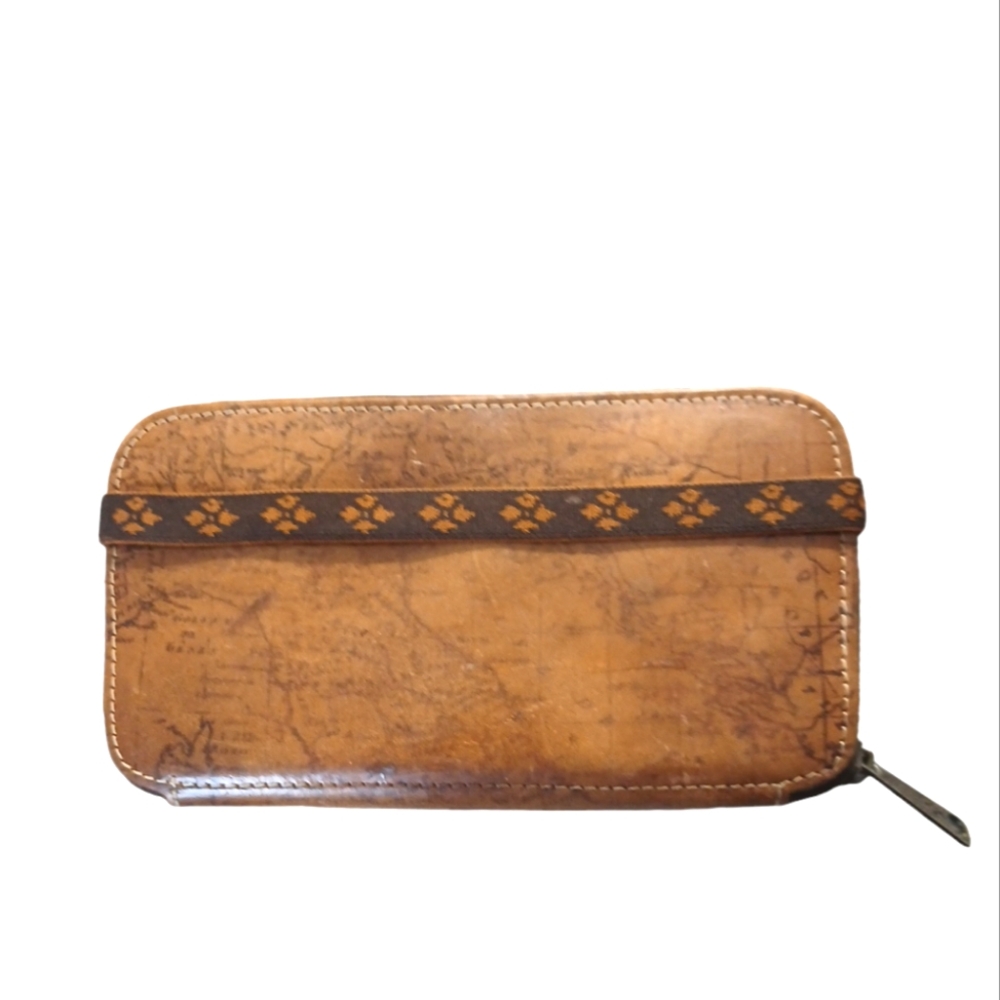 PATRICIA NASH WORLD MAP LONG WALLET DUAL SIDED WALLET